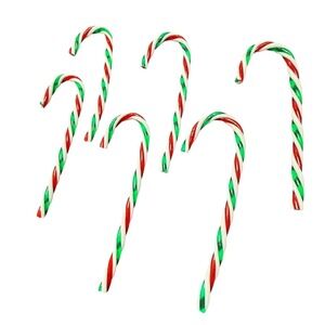 Christmas Candy Cane Ornaments Decorations Holiday Party Favors Red White Green